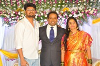 Comedian Harish Wedding Reception Photos